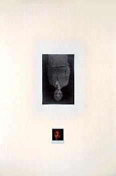 portrait with her reflection